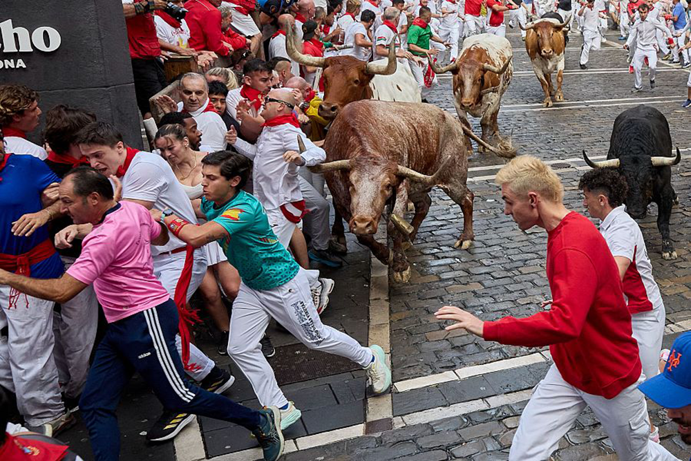 Premium Balcony View Running Of The Bulls